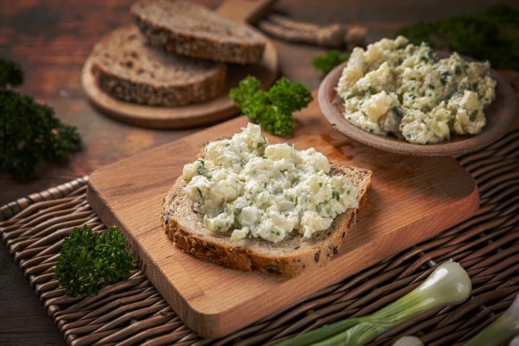 Cauliflower Power! cauliflower salad sandwich