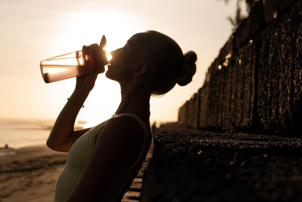drinking water